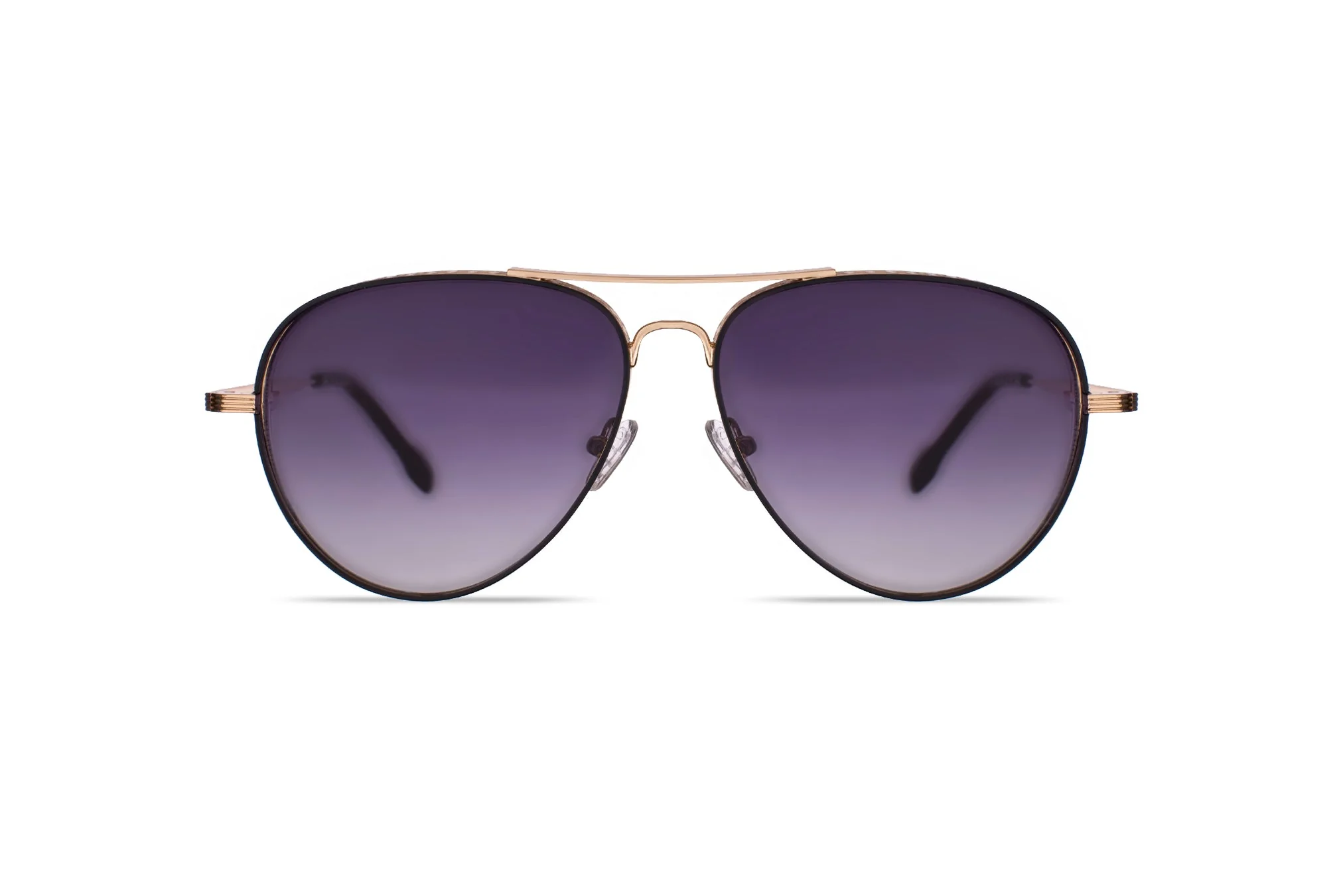 Black Gold W/Grey Gradient Lenses