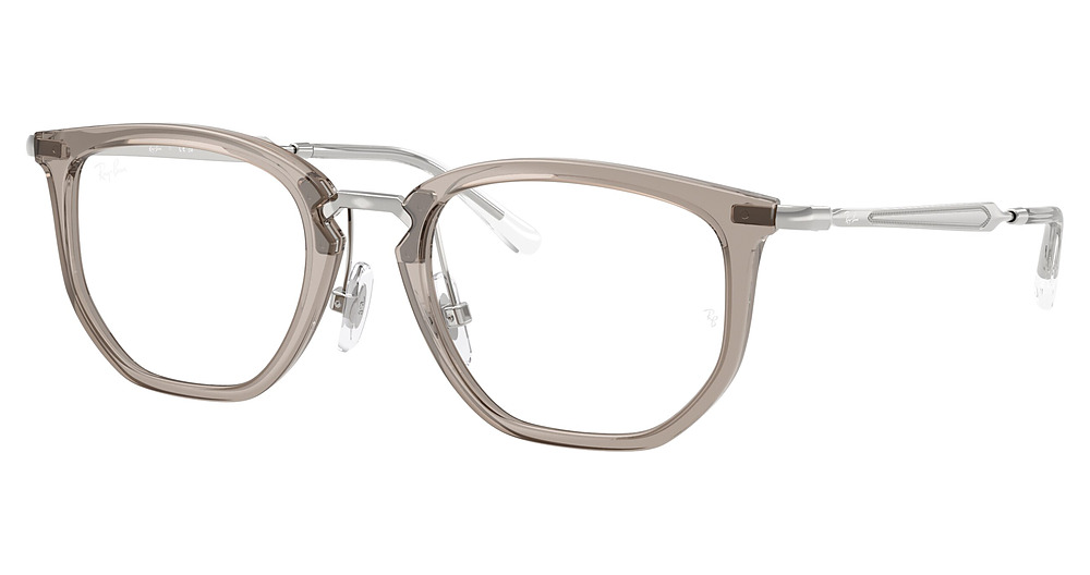 Ray-Ban RY9085V round eyeglasses in Transparent Grey