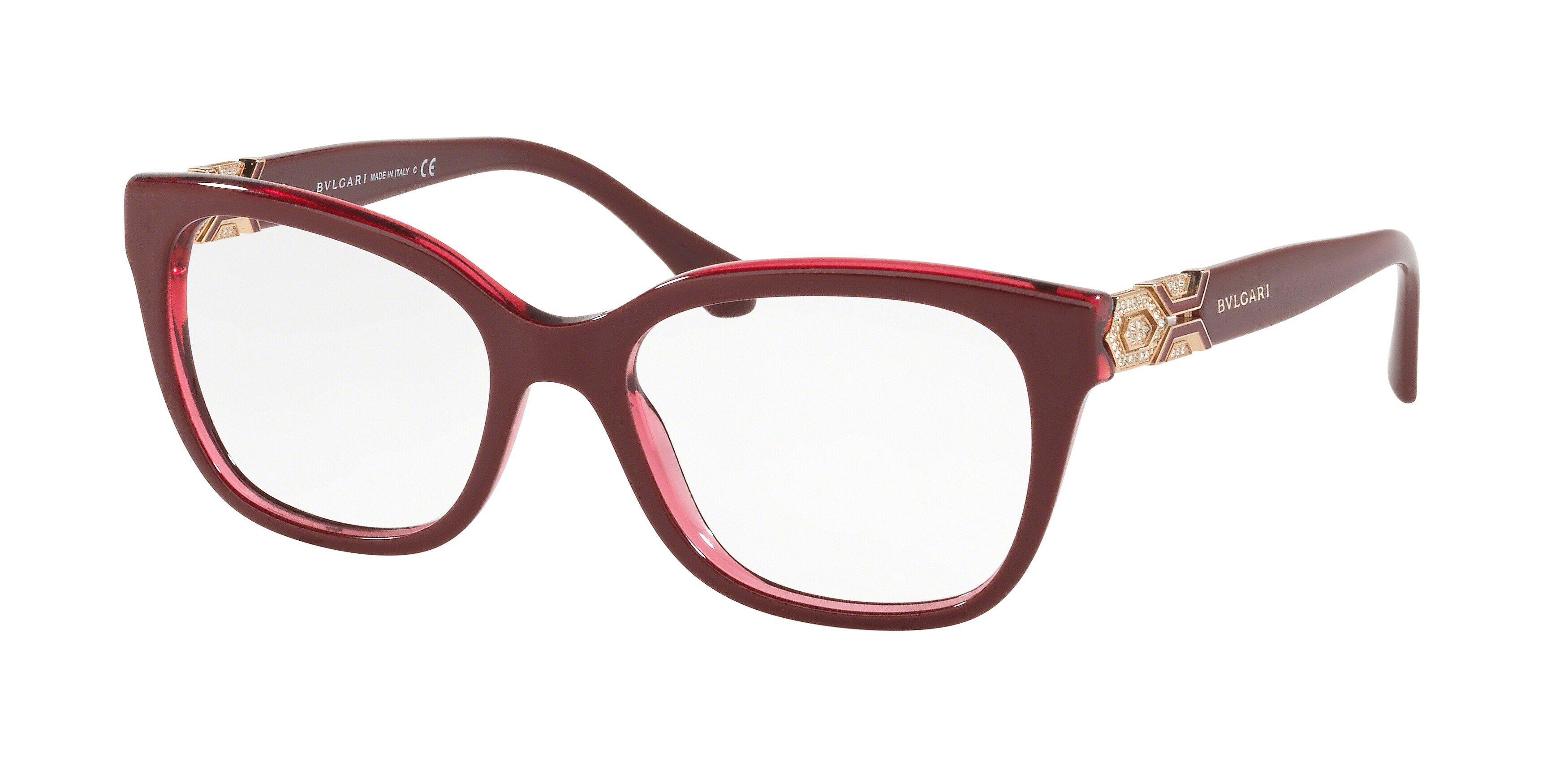 BORDEAUX ON TRANSPARENT RED