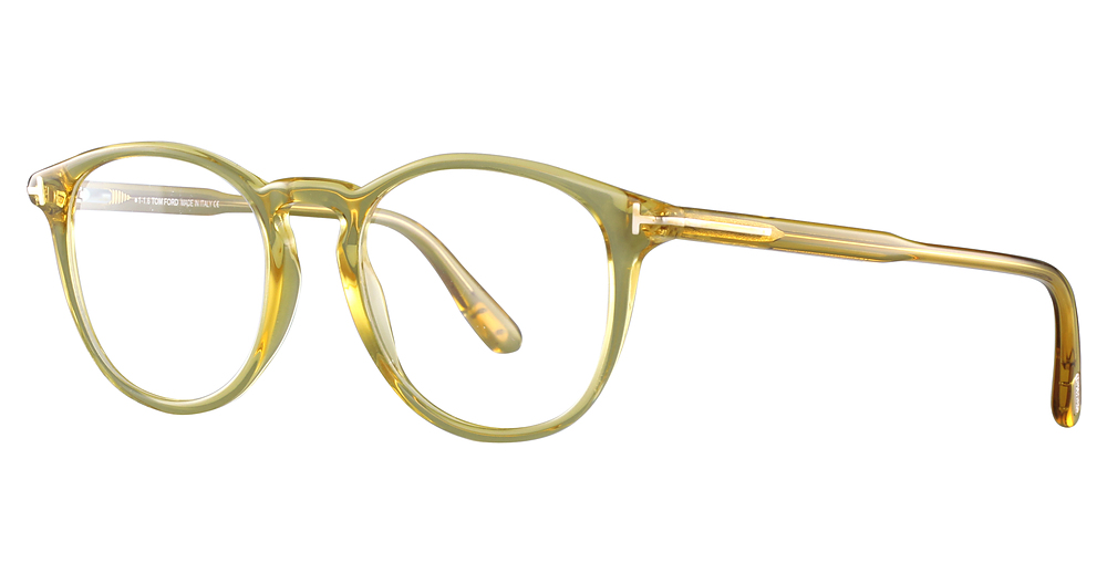 Tom Ford FT5401 round eyeglasses in Yellow/Other