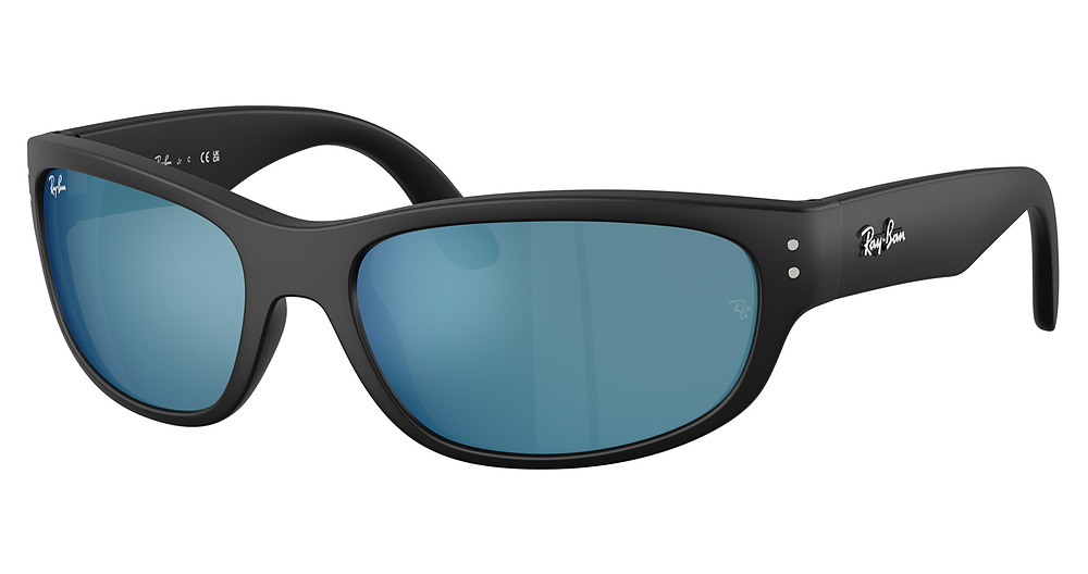 MATTE BLACK / DARK BLUE MIRROR BLUE