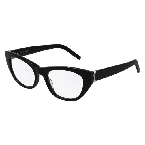 Saint Laurent SL M80 cateye eyeglasses in Black Black Transparent