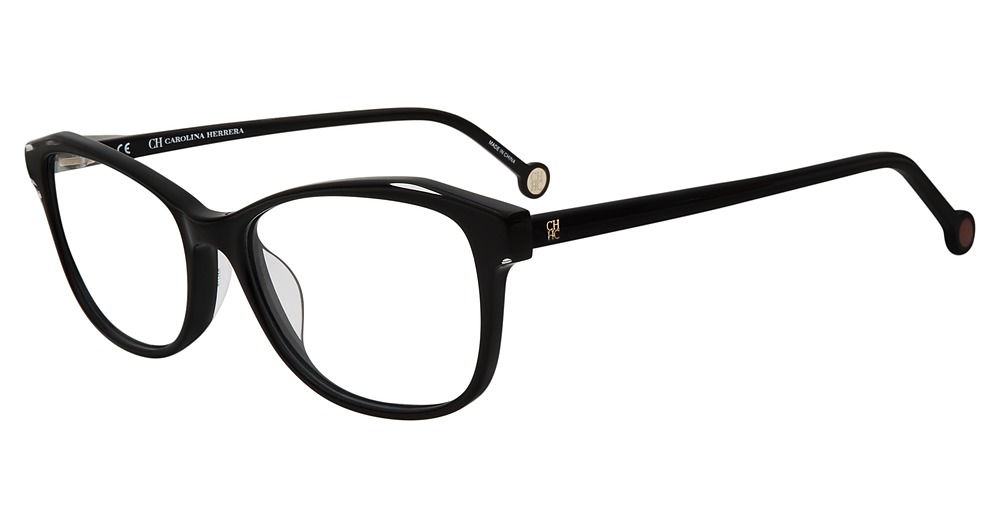 Carolina Herrera VHE776K cateye eyeglasses in Black 0700