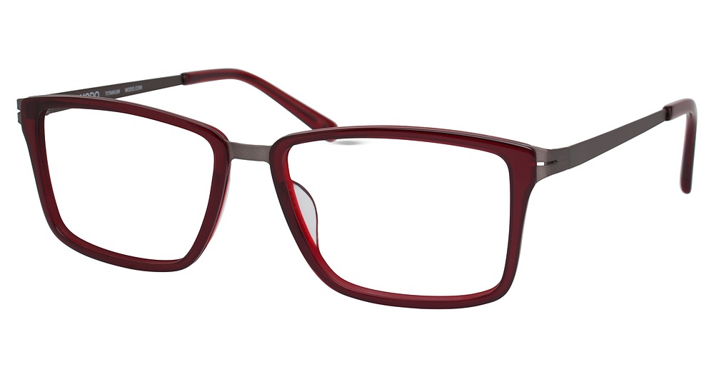 Modo 4504 square eyeglasses in Burgundy
