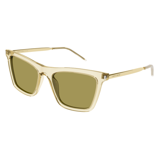 Saint Laurent SL 511 cateye sunglasses in Yellow Gold Green/Green