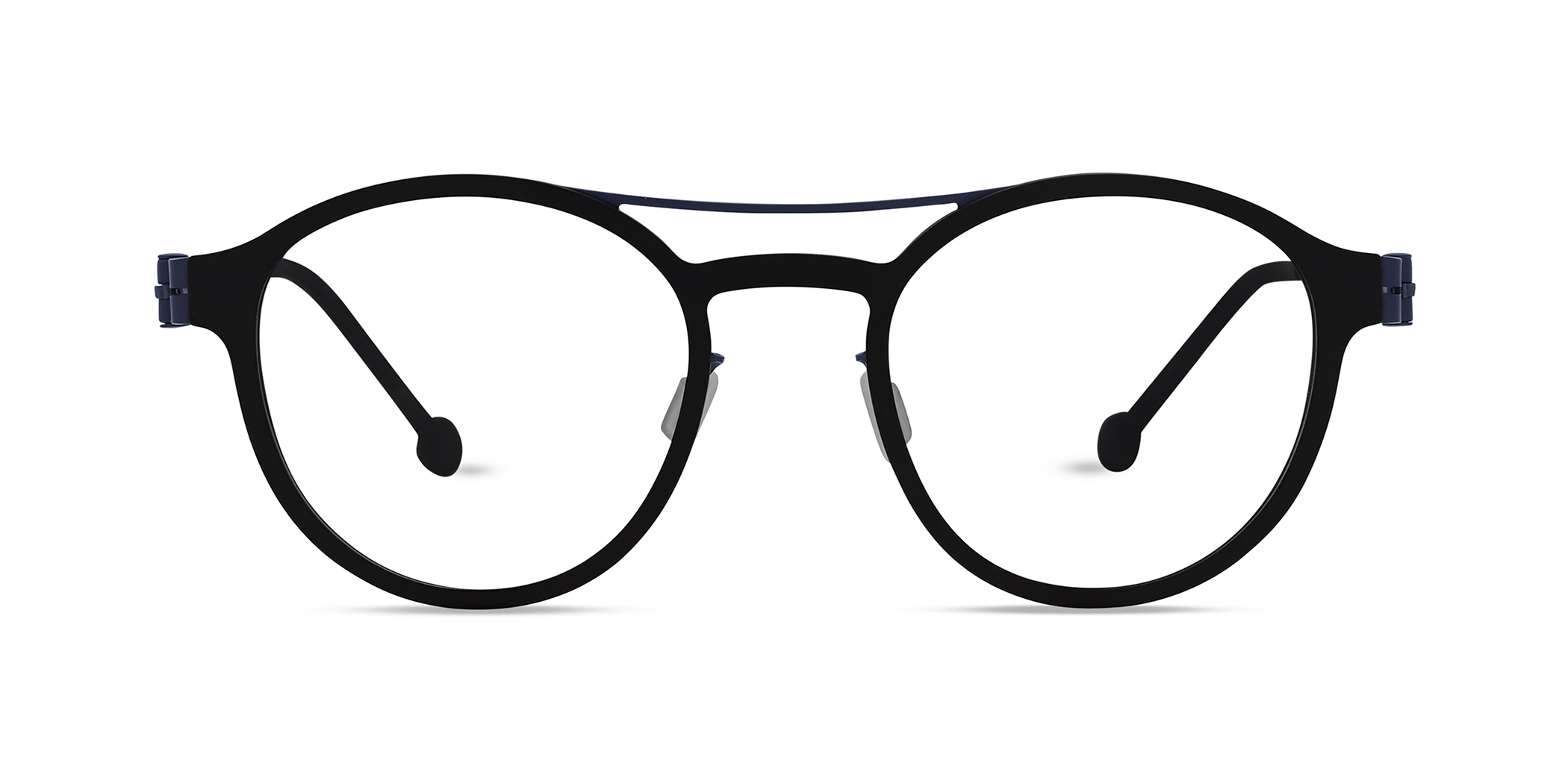 Modo BABILA round eyeglasses in Black/Navy