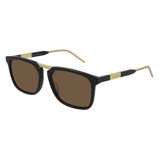 Gucci GG0842S rectangle sunglasses in Black Black Brown/Brown