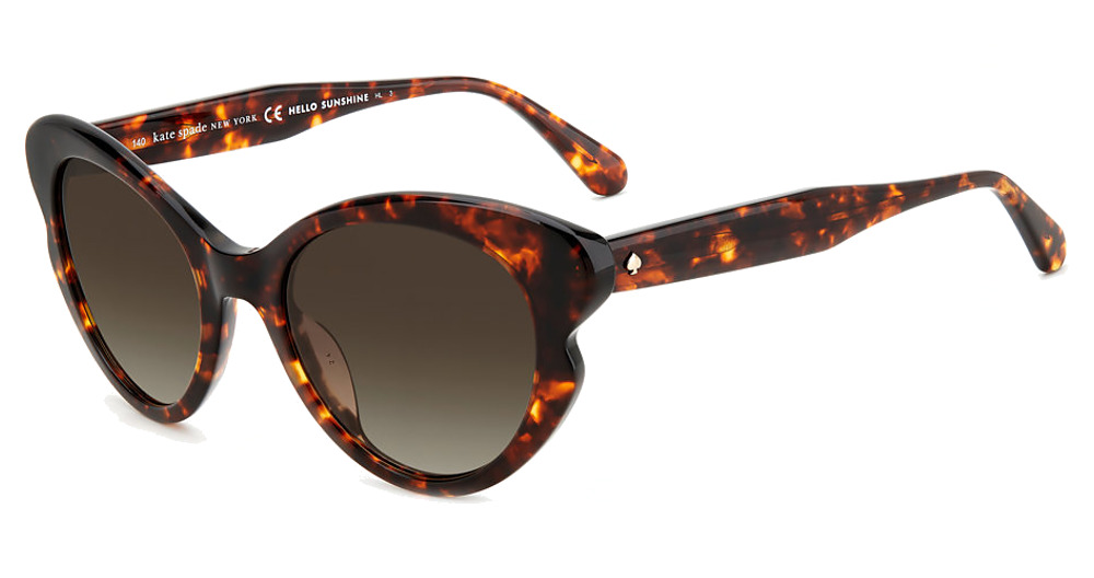 Kate Spade ELINA/G/S cateye sunglasses in Havana/Brown Shaded
