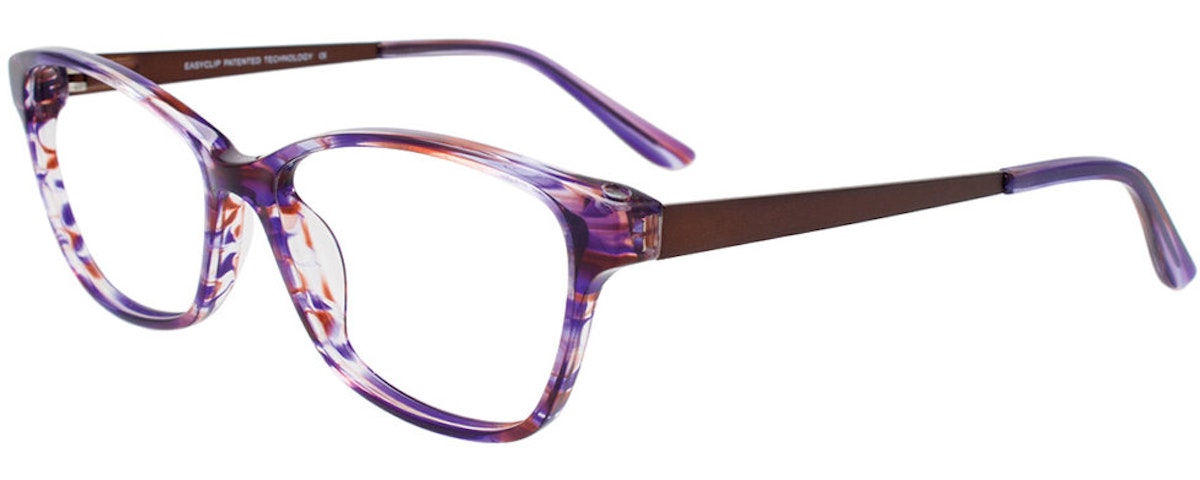 Purple & Brown Marbled/Matt Bronze