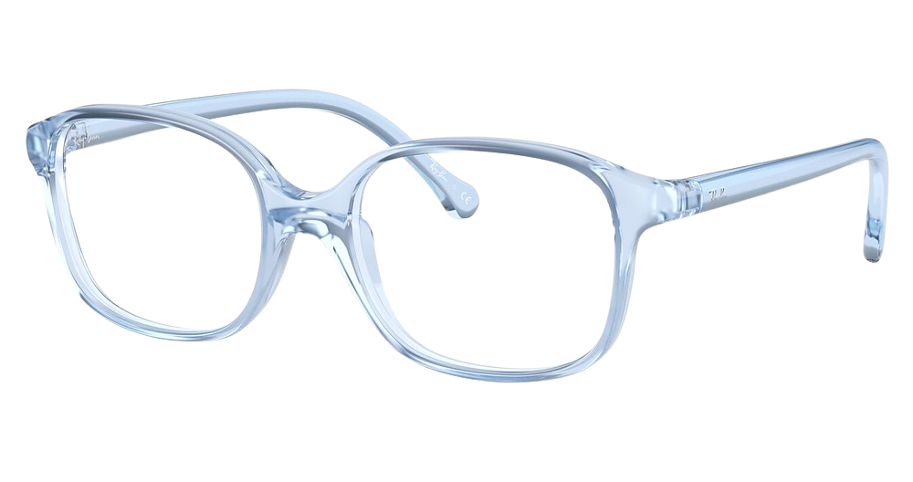 Ray-Ban RY1903 square eyeglasses in Transparent Light Blue