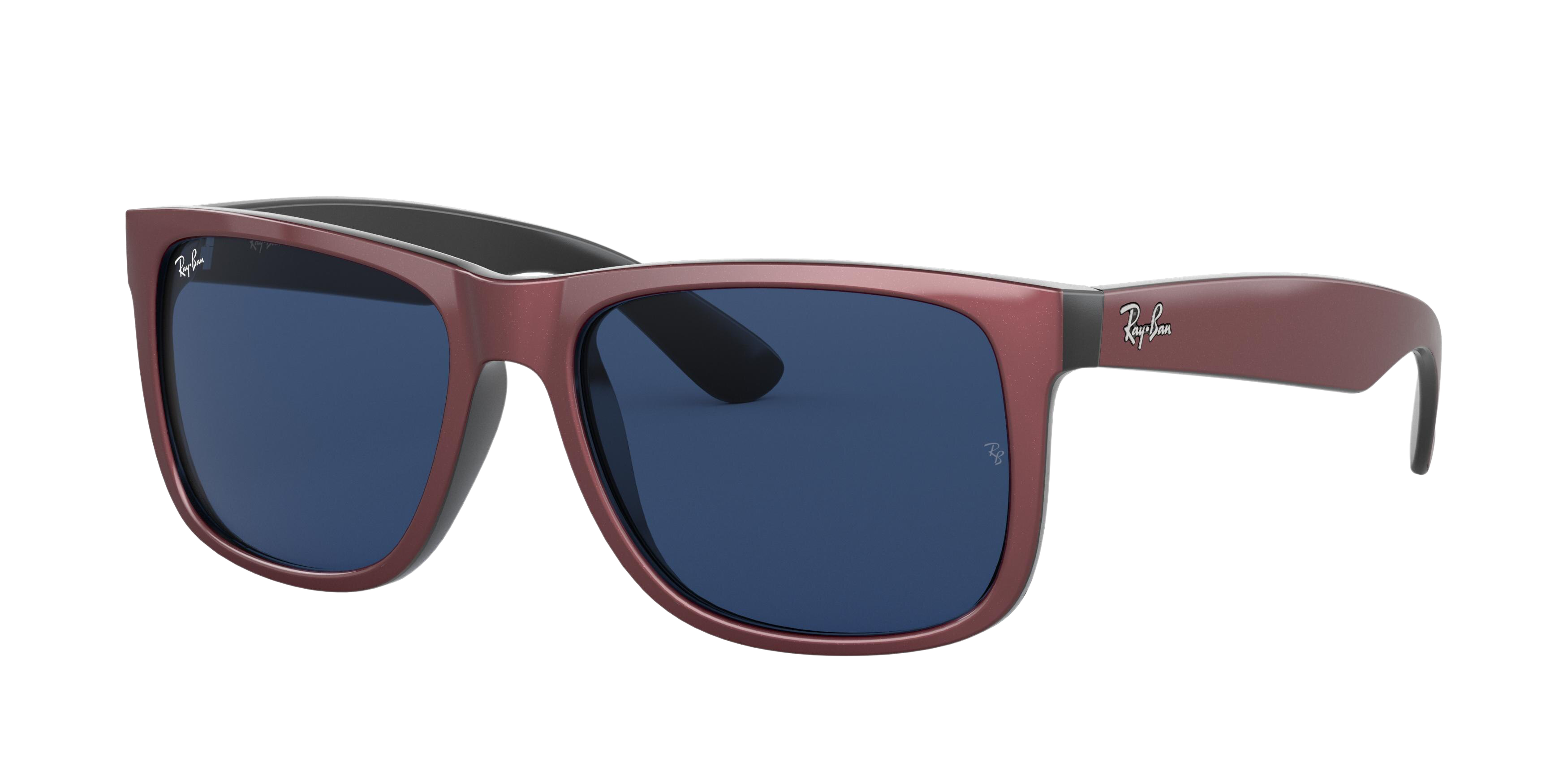 Ray-Ban RB4165 square sunglasses in Bordeaux Metallic on Black