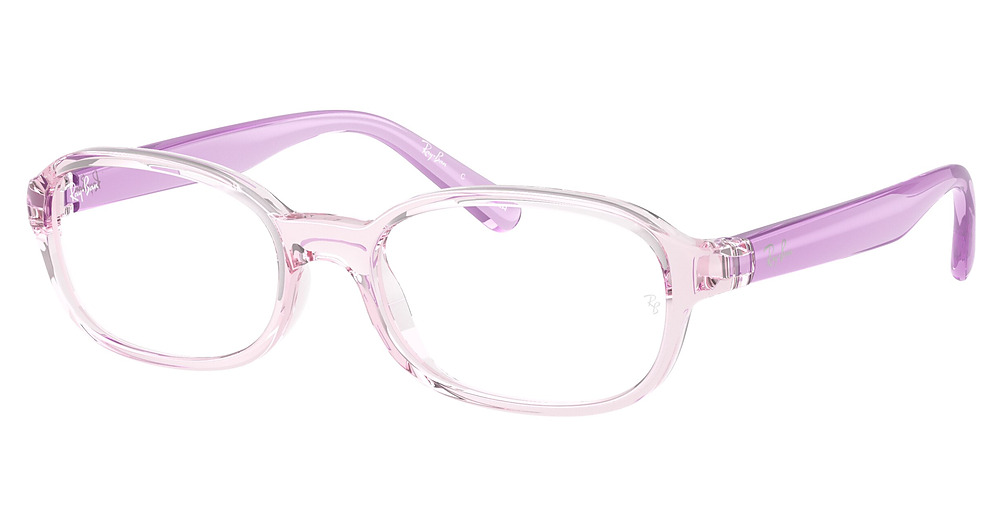 Ray-Ban RY1904 round eyeglasses in Transparent Pink