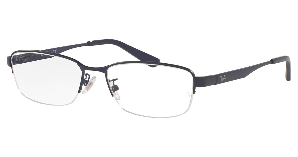 Ray-Ban RX6453D rectangle eyeglasses in Matte Blue