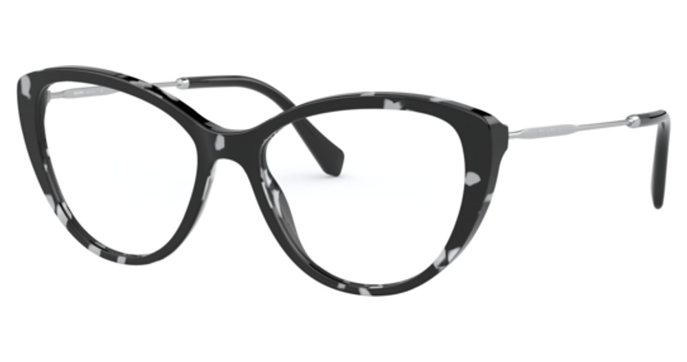 Miu Miu MU 02SV cateye eyeglasses in Havana Black/White