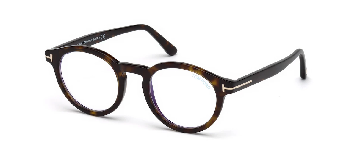 Shiny Dark Havana/ Blue Block Lenses