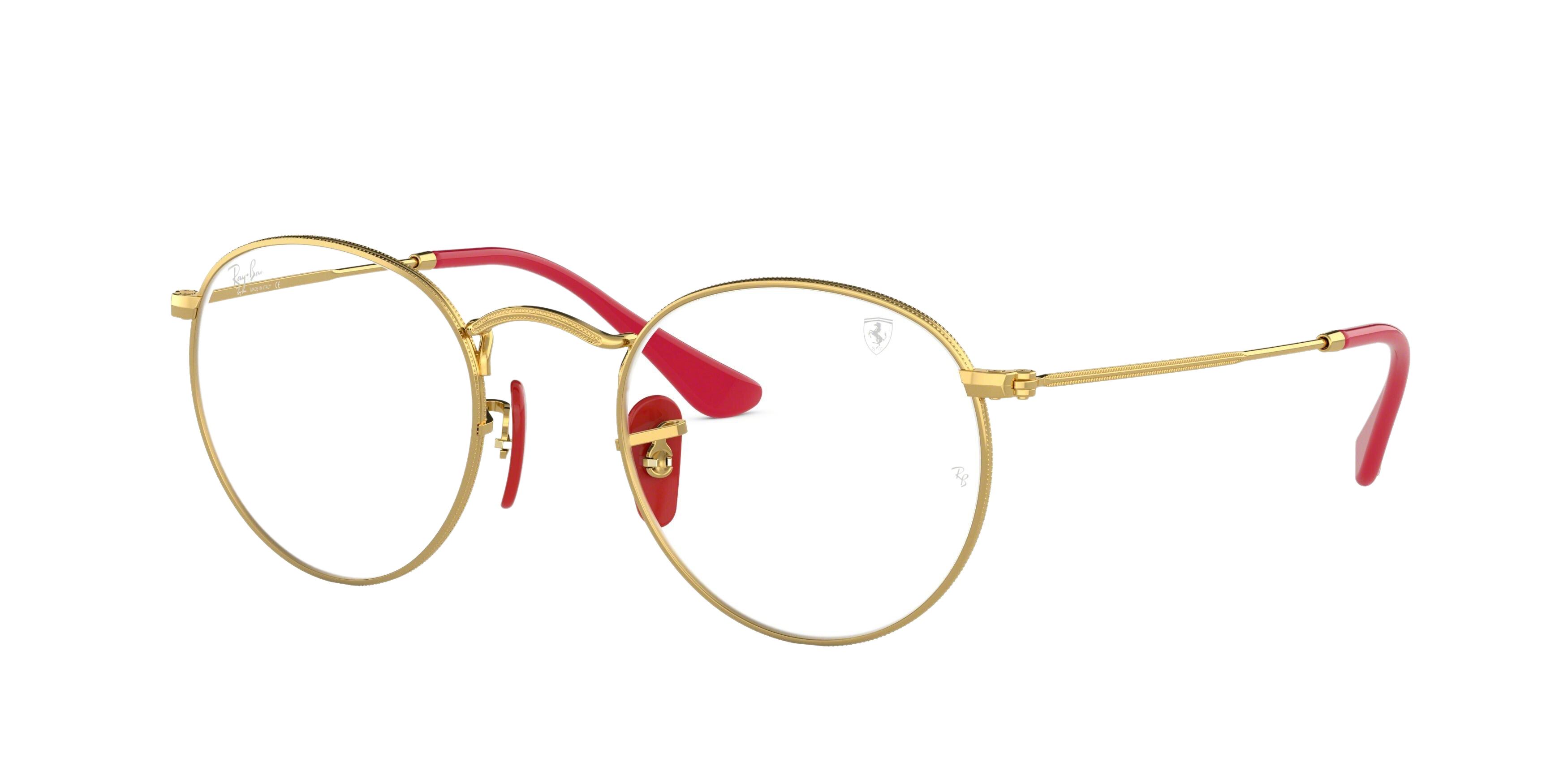 Ray-Ban RX3447VM round eyeglasses in Gold