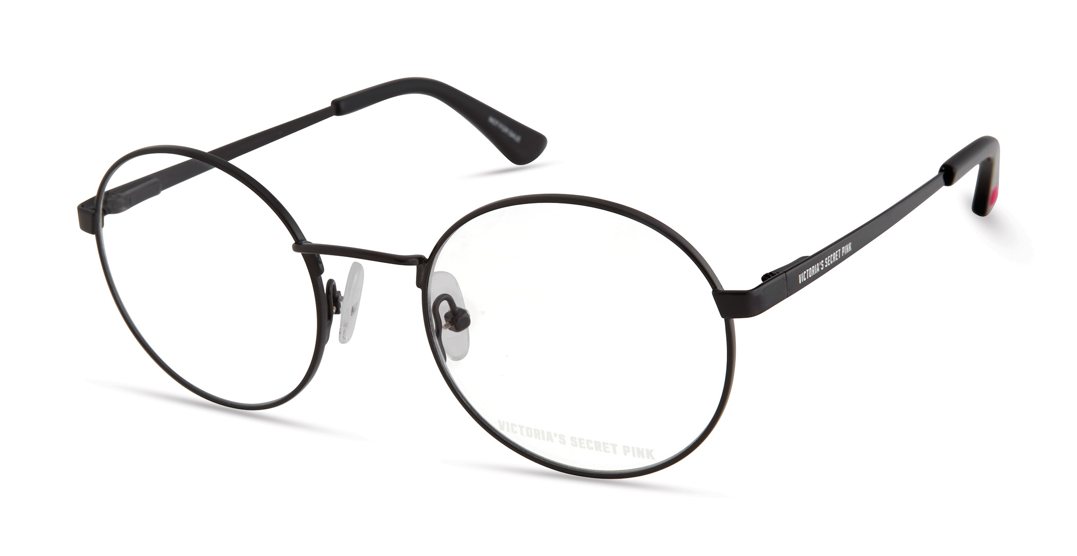 Black W/ Heart Temple, Black Tips