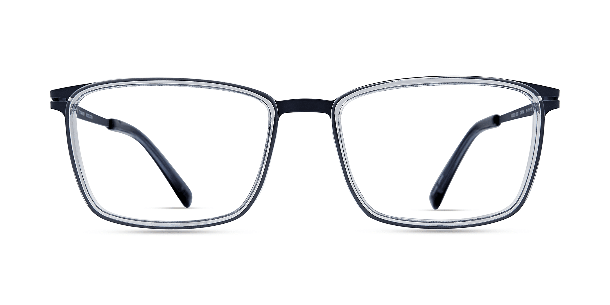Modo 4523 rectangle eyeglasses in Crystal/Navy