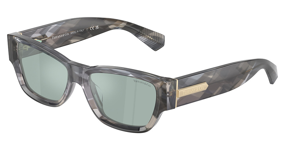 GEOMETRIC BLACK HAVANA / LIGHT AZURE MIRROR SILVER