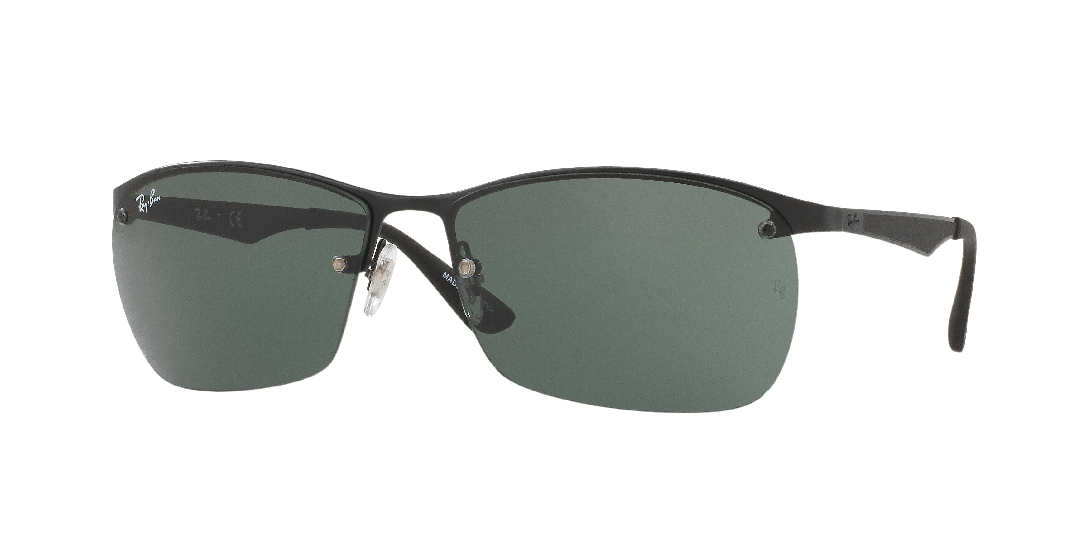 Ray-Ban RB3550 square sunglasses in Matte Black