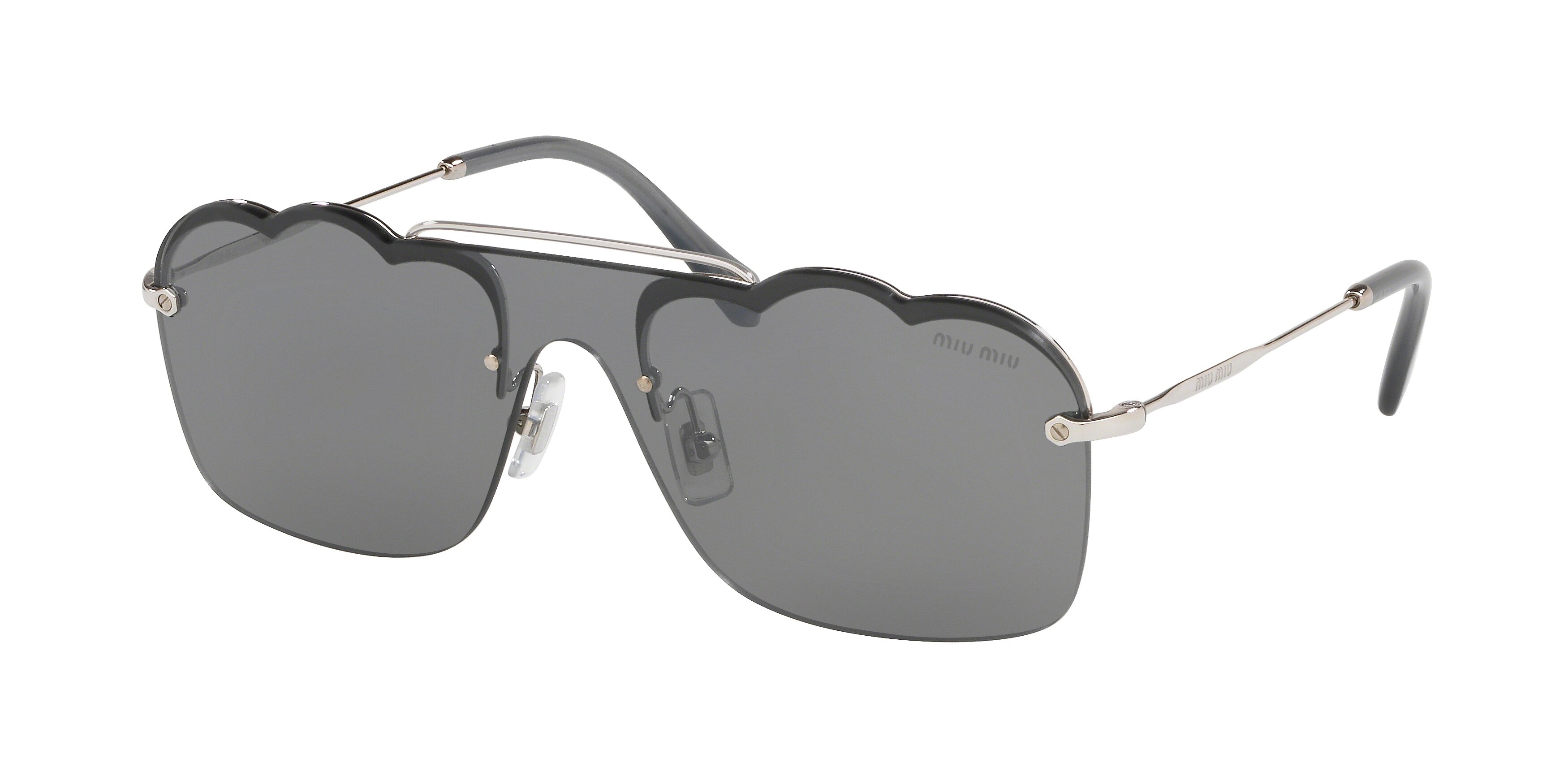 Miu Miu MU 55US square sunglasses in Silver