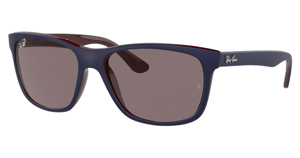MATTE BLUE ON BROWN / VIOLET