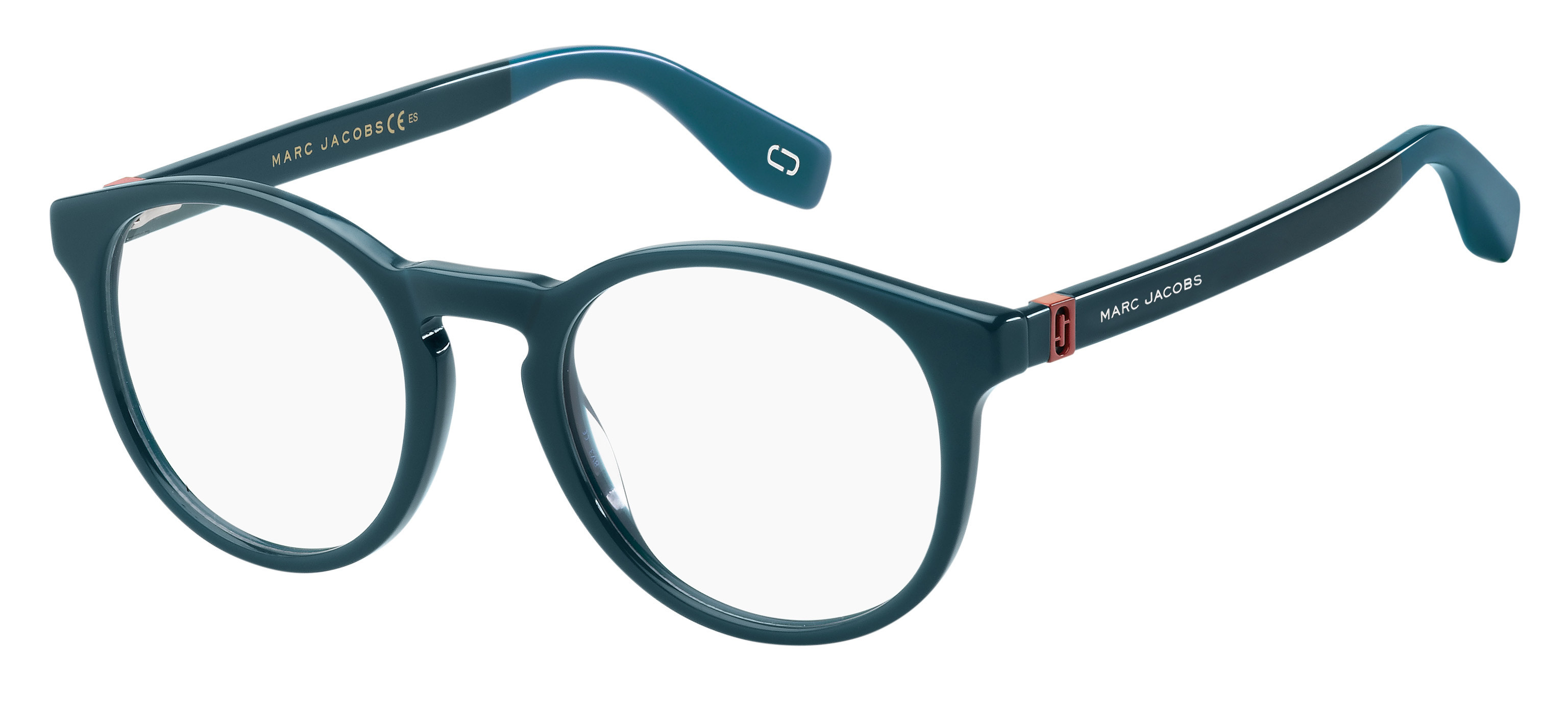 Marc Jacobs Marc 352 square eyeglasses in Transparent Teal Tea