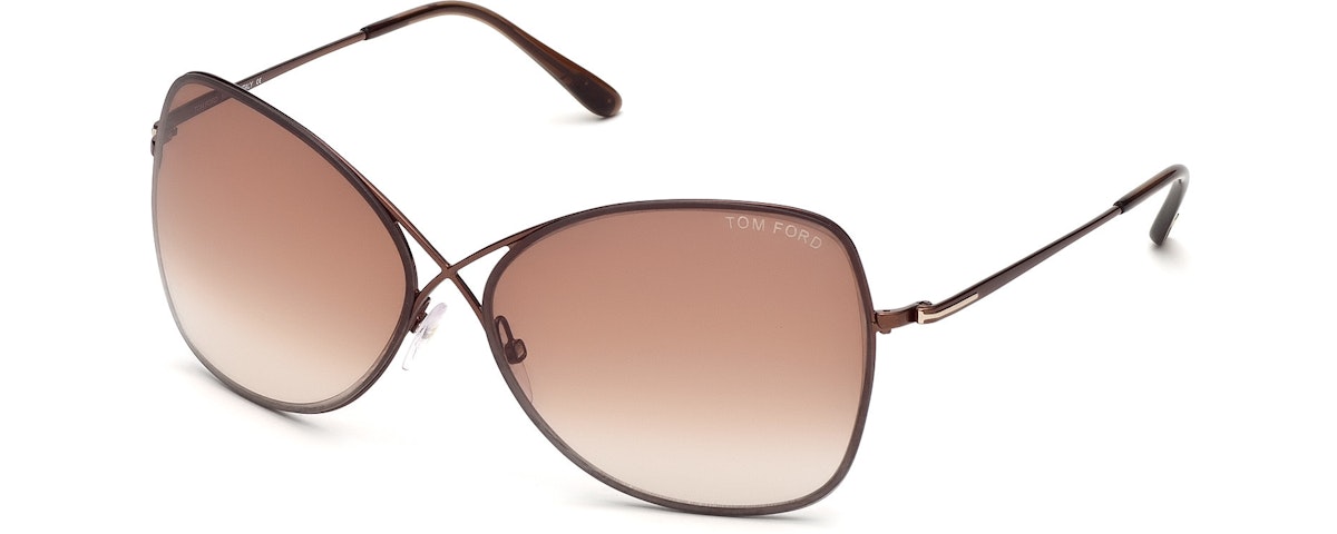 Shiny Brown, Transparent Brown Temple Tips / Gradient Brown Lenses