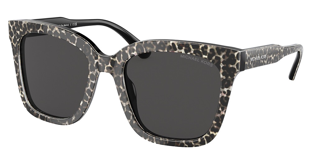 GREY AND BLACK LEOPARD / DARK GREY SOLID