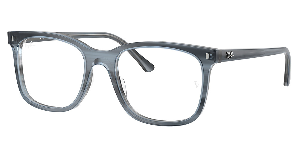 Ray-Ban RX5446F square eyeglasses in Striped Blue