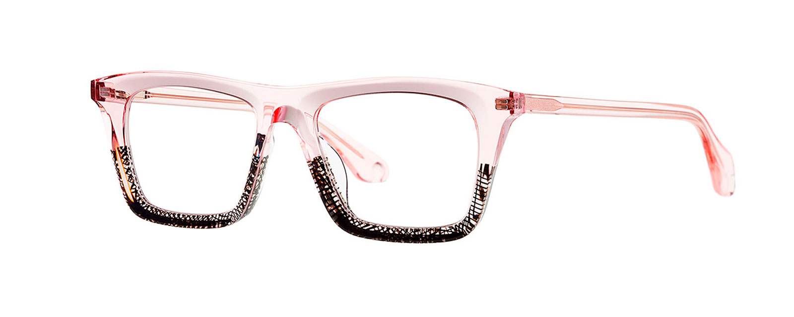 TRANSPARENT PINK/BLACK LATTICE n22/1