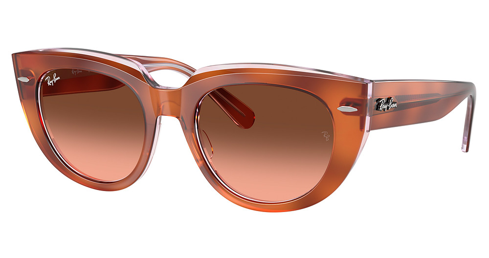Ray-Ban RB2286 DOREEN sunglasses in Red Havana on Trasp. Mul/Pink Gradient Brown