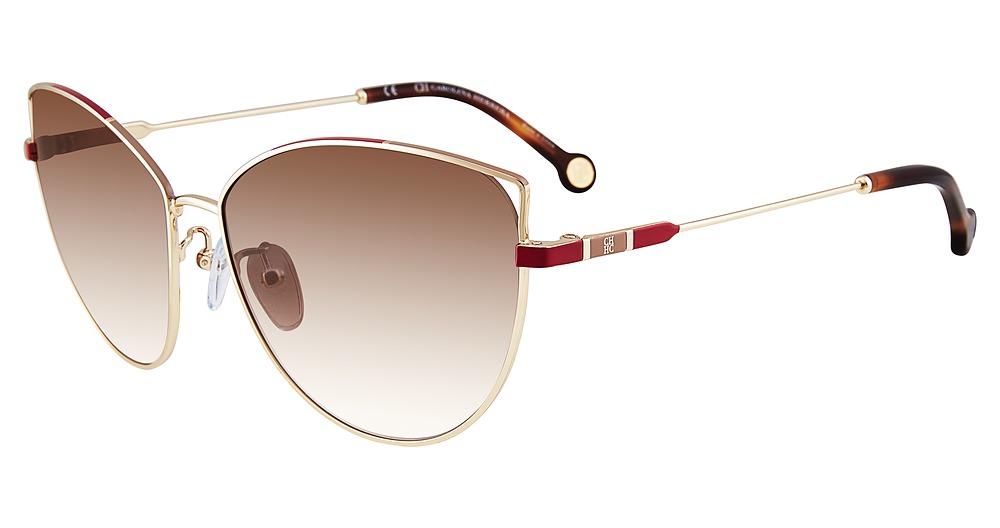 Carolina Herrera SHE140 cateye sunglasses in Gold Red 0300