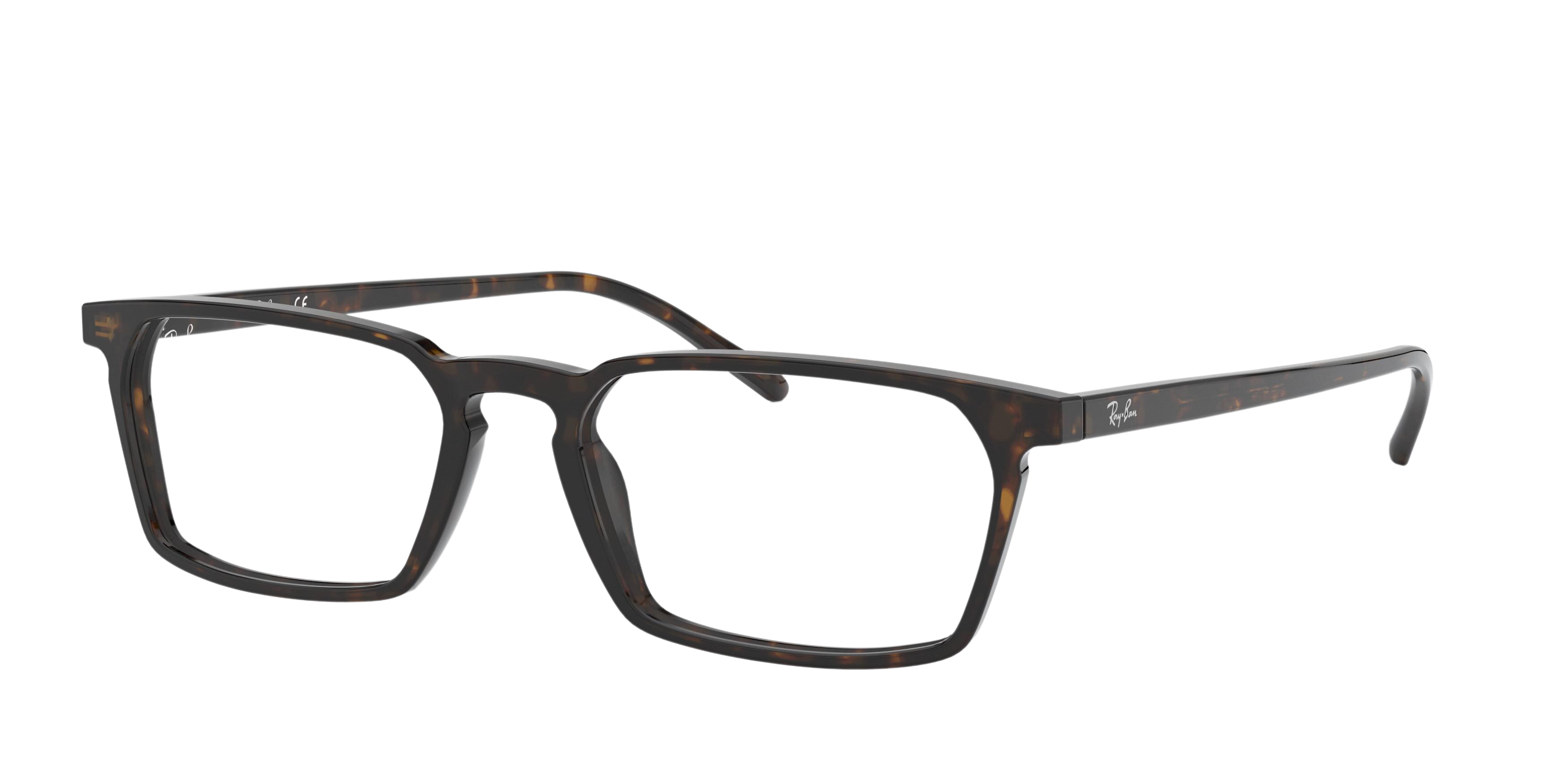 Ray-Ban RX5372 rectangle eyeglasses in Havana