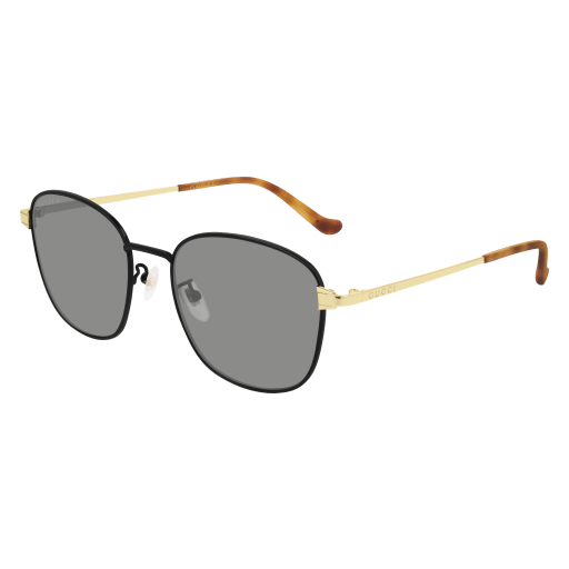 Gucci GG0575SK rectangle sunglasses in Black Gold Grey/Grey