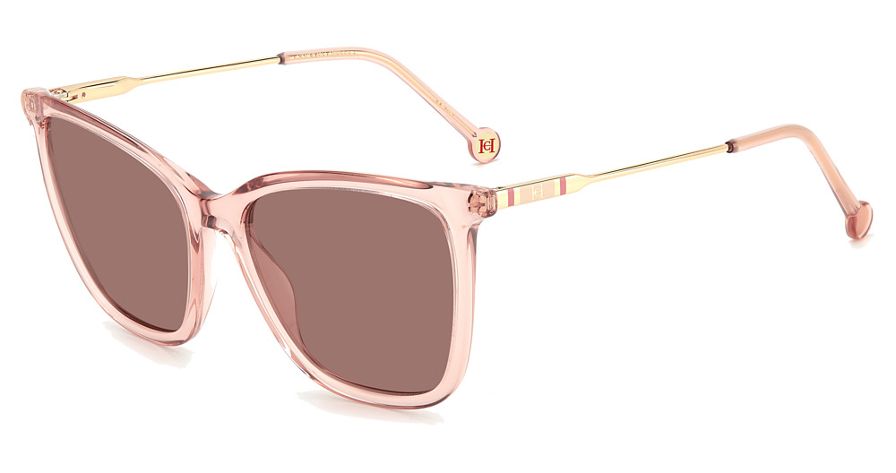 Carolina Herrera CH 0068/S rectangle sunglasses in Nude/Burgundy