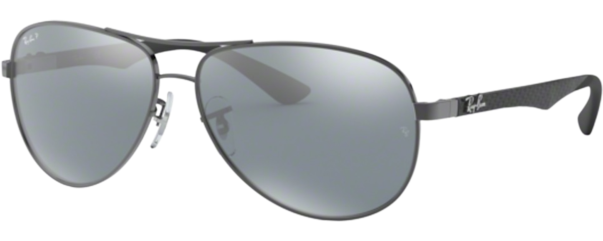 GUNMETAL / BLUE MIRROR SILVER