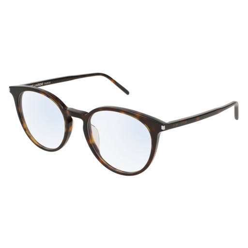 Saint Laurent SL 238/F round sunglasses in Havana