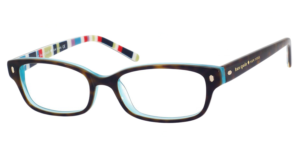 Kate Spade LUCYANN/US rectangle eyeglasses in Tortaquast