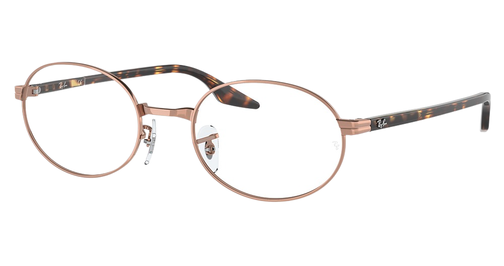 Ray-Ban RX6481V round eyeglasses in Copper