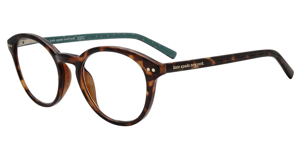 Kate Spade KINSLEE/BB rectangle eyeglasses in Havana