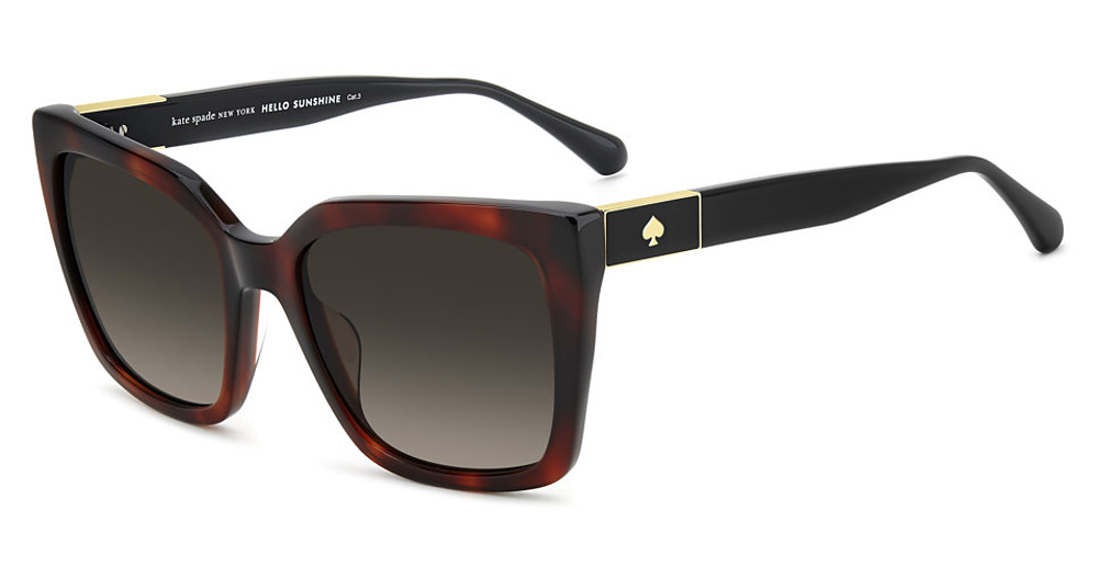 Kate Spade KS LILA2/G/S/US square sunglasses in Havana/Brown Shaded