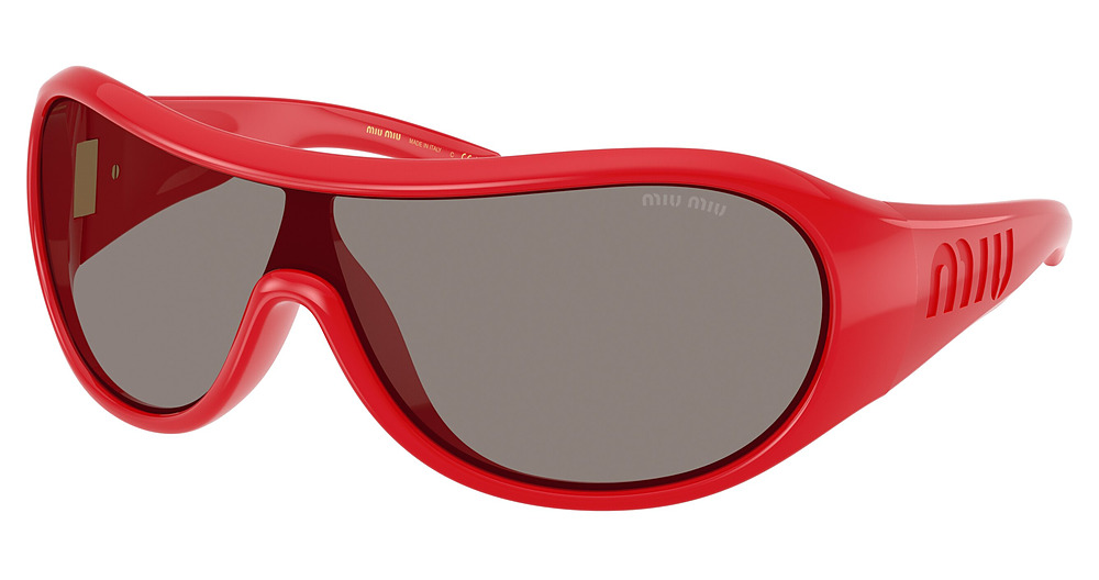 Miu Miu MU B14SU aviator sunglasses in Red/Dark Grey