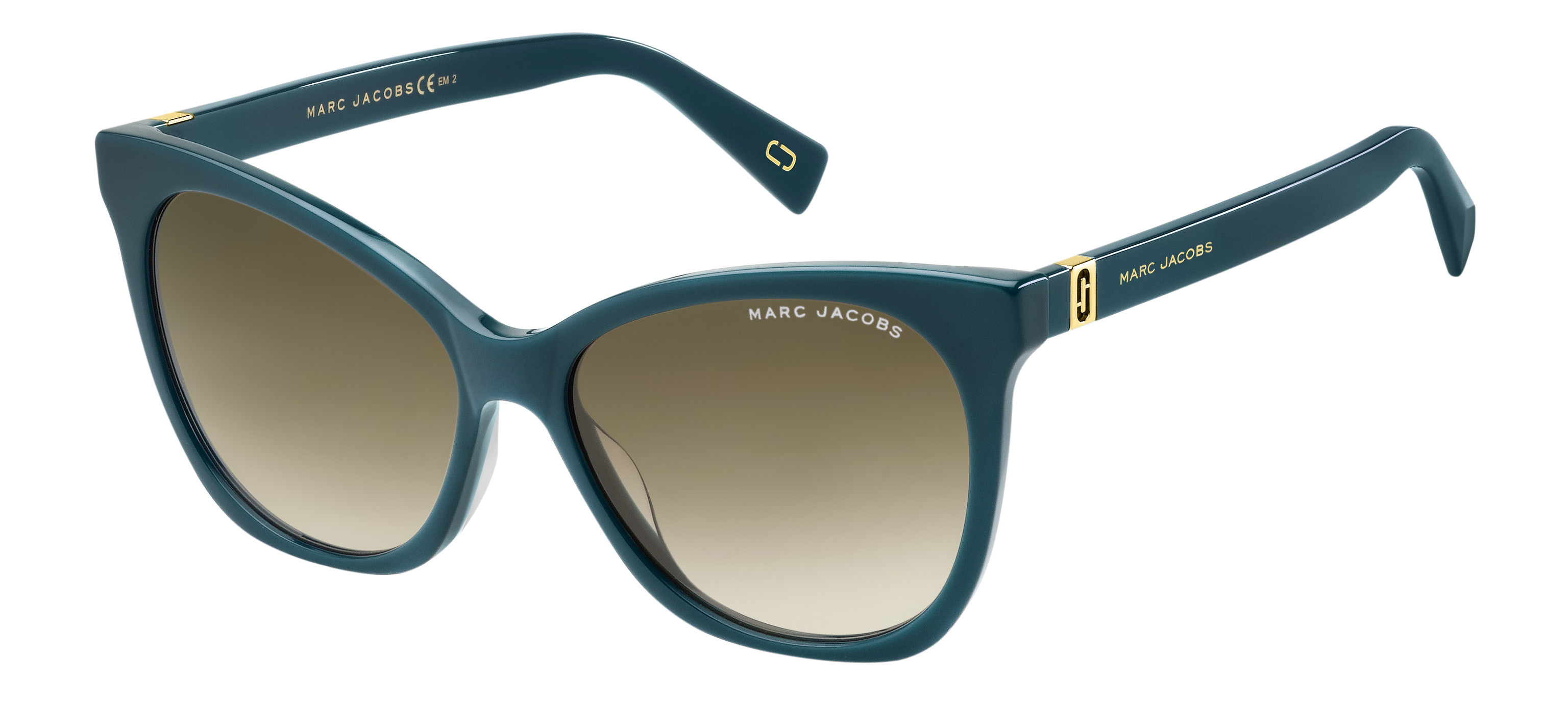 Marc Jacobs Marc 336/S cateye sunglasses in Petroleum (Ha Brown Gradient)