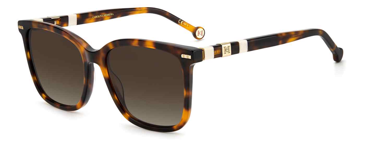 Carolina Herrera CH-0045/S square sunglasses in Havana Ivory