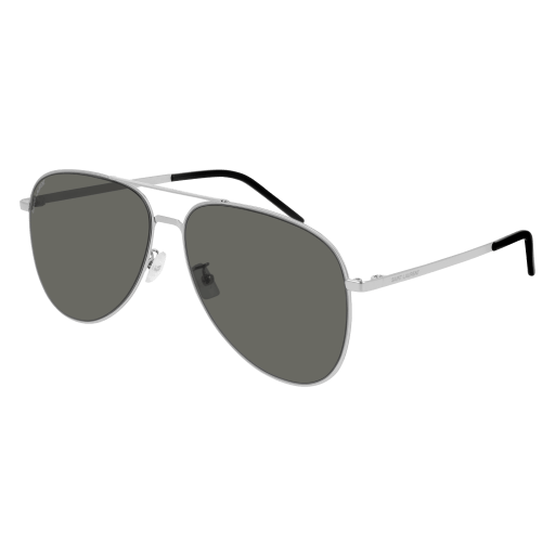 Saint Laurent CLASSIC 11 SLIM aviator sunglasses in Silver Silver Grey/Nylon
