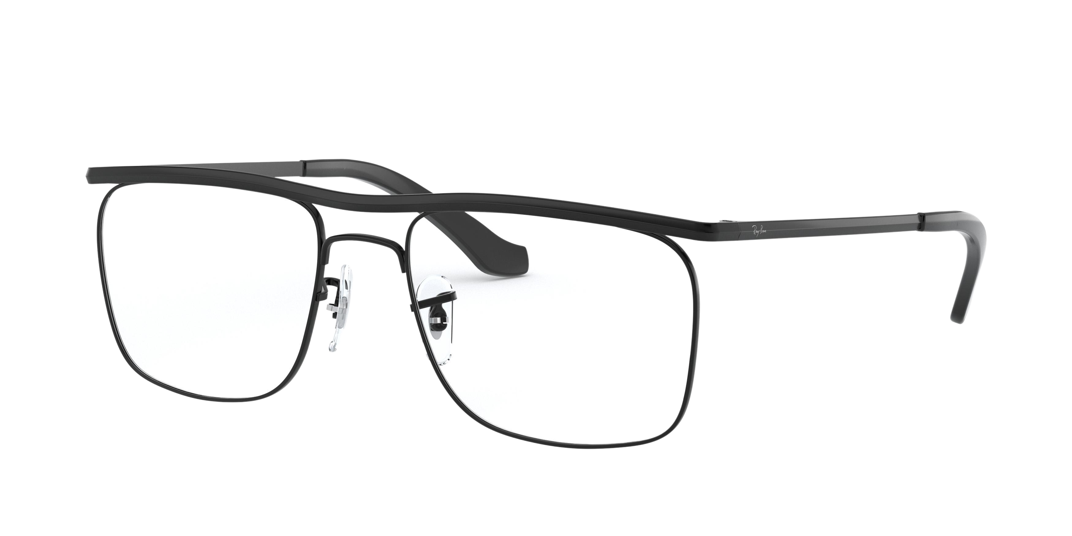 Ray-Ban RX6519 square eyeglasses in Black