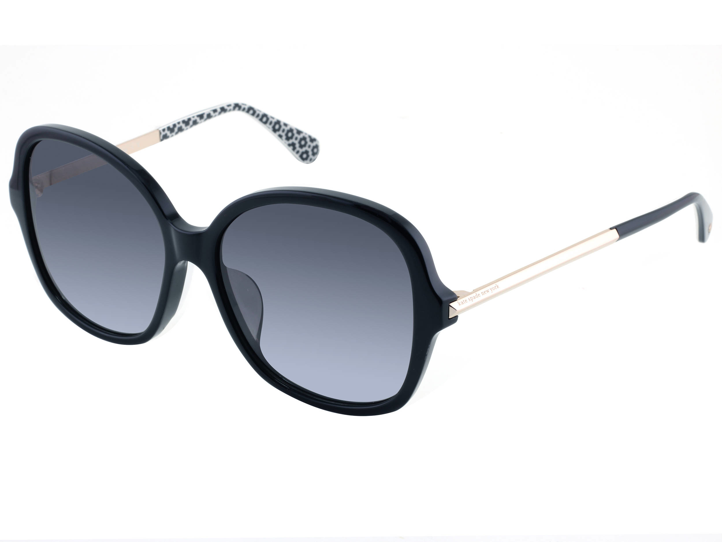 Kate Spade Kaiya/F/S square sunglasses in Black (Wj Grey Sf Pz)