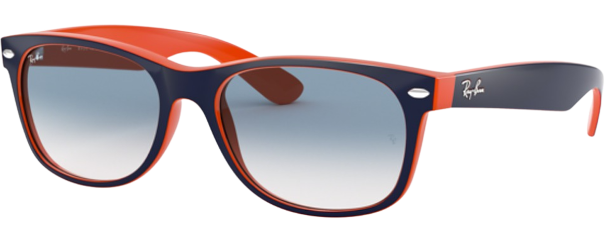 BLUE ON ORANGE / CLEAR GRADIENT BLUE
