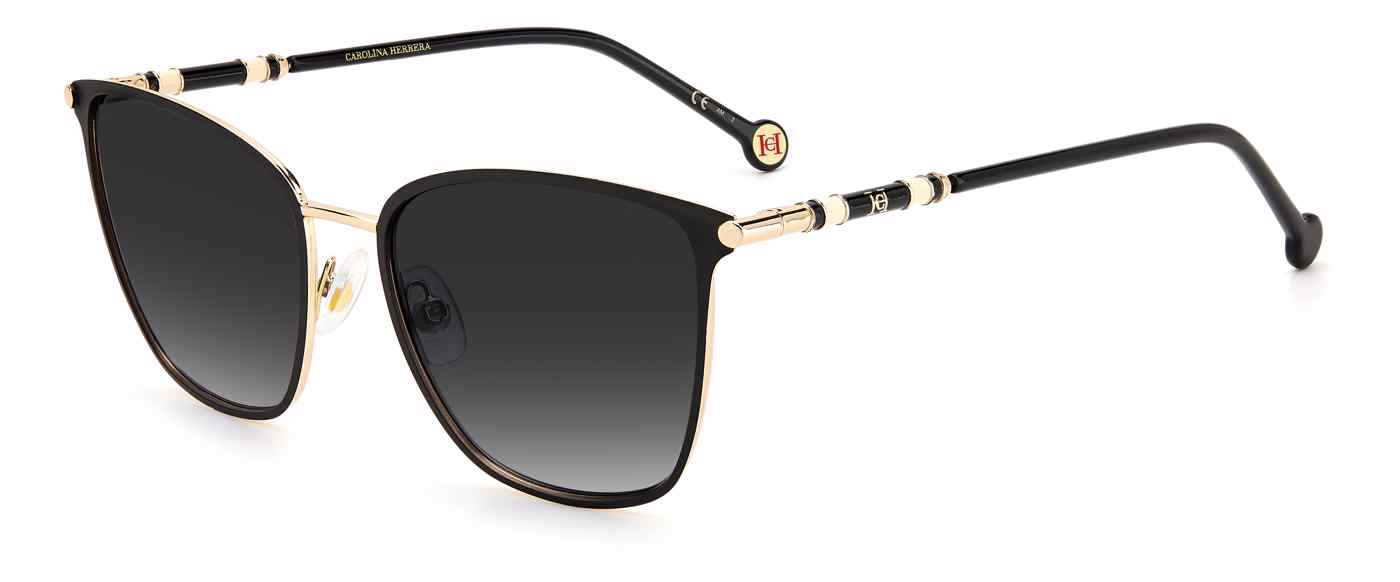 Carolina Herrera CH-0030/S square sunglasses in Gold Black
